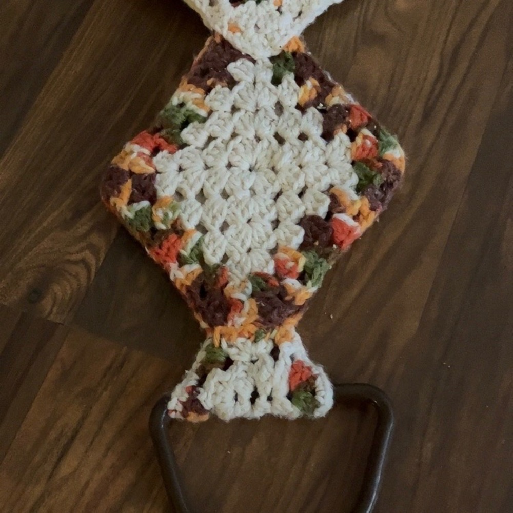 Hand Crafted Multicolor Crochet Pot Holder